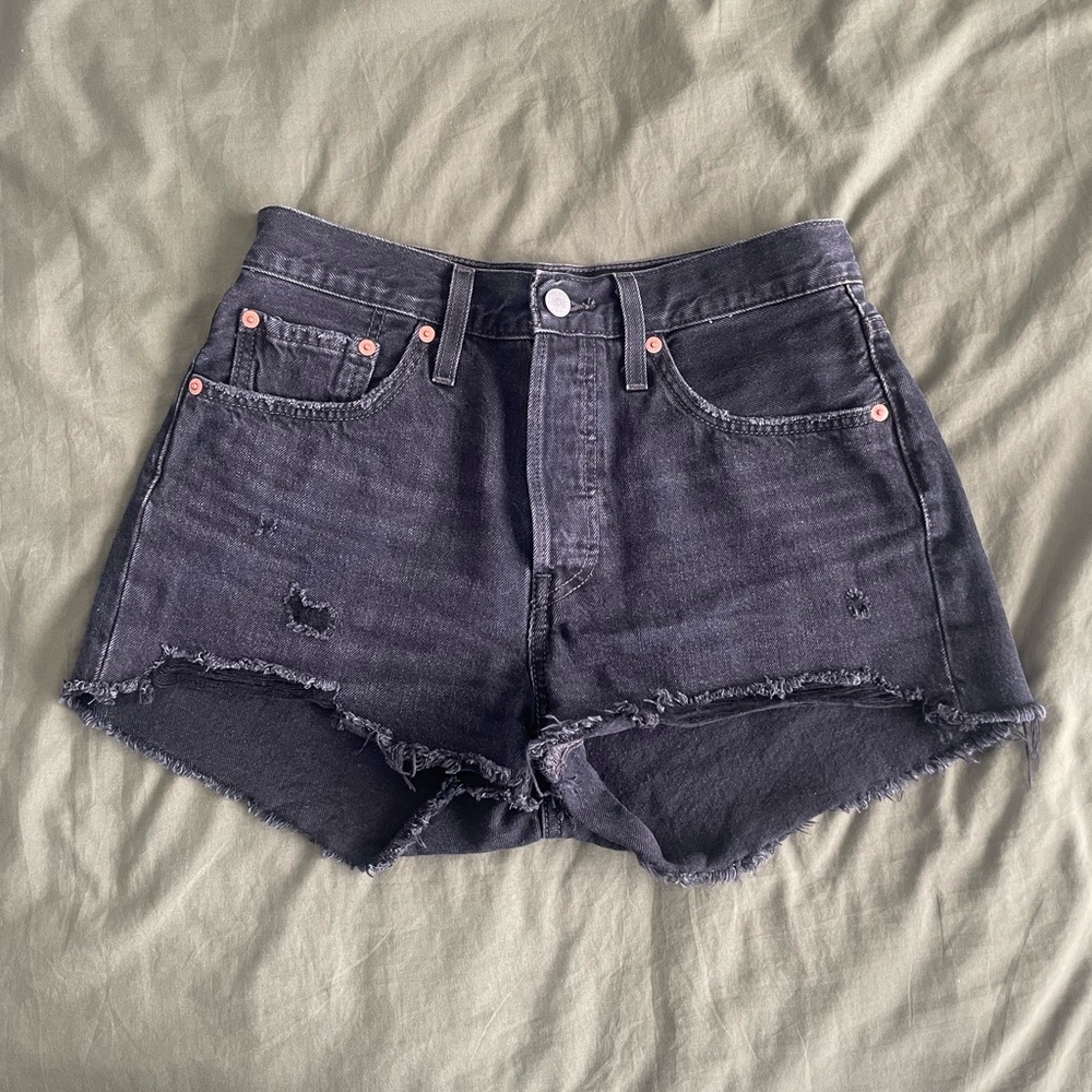 Levi’s 501 Black Denim Shorts